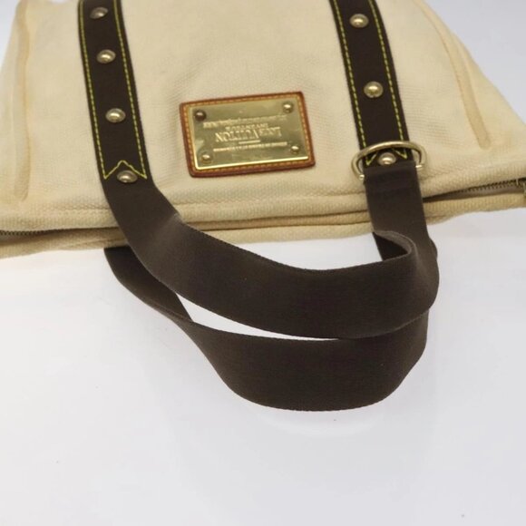 LOUIS VUITTON Cabas MM Antigua Tote Bag Brown Beige M40036 LV Auth hk2632 - Picture 8 of 16